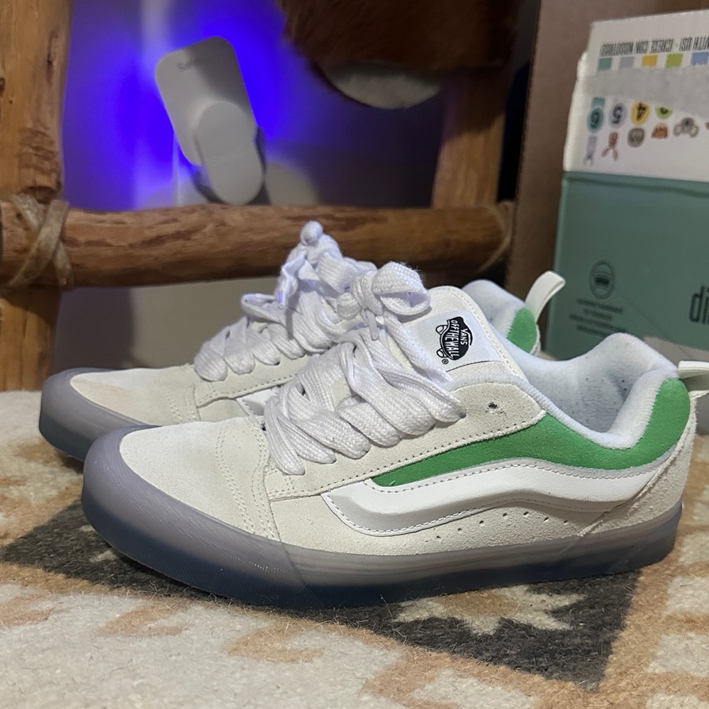 Vans Translucent Old Skool Skate Sneakers Shoes White Green